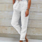 💎 60% DE RÉDUCTION ! 💎 Pantalon Décontracté à Jambe Droite – Coton & Lin Respirant, Taille Élastiquée & 6 Couleurs Disponibles 🌿👖
