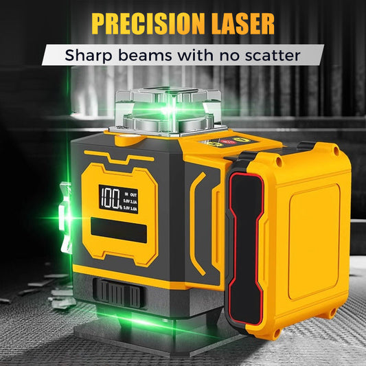 📏Niveau Laser Multifonction✨Double Axe Automatique avec Affichage Numérique pour une Précision Extrême sur Tous Types de Travaux🔧⚡