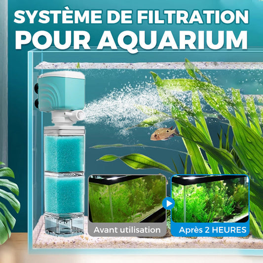 🐠 60% DE RÉDUCTION ! 💦 Filtre Aquarium Automatique - Élimine les Déchets et Mantient l'Eau Claire, Silencieux et Économique 🌊📦