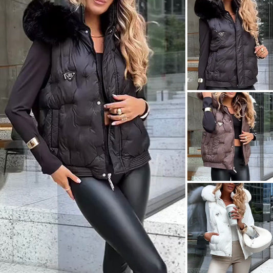 Gilet Doudoune Décontracté Léger pour Femme