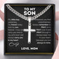 ⏳Spécial à durée limitée⏰Collier Homme Pendentif Croix Acier Inox – Boîte Cadeau Incluse✝️