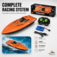 🎮PROMO FLASH 50%🚢Bateau Radiocommandé Haute Vitesse 2.4GHz – Double Moteur, Coque Étanche, 2 Couleurs, 27cm, Parfait pour Piscine & Lac⚡