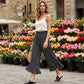 🔥 50 % de réduction aujourd'hui ! Pantalon ample à taille haute pour femme – Amincissant, confortable et chic