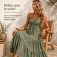 👗57 % de réduction + livraison gratuite à partir de 2 articles ! 🚚💨Robe longue à volants, dos nu et col licou pour femme