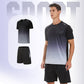 Ensemble de sport homme – T-shirt et short amples, respirants et à séchage rapide
