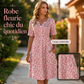🌸 -50% | Robe décontractée à col V pour femme – Imprimé tendance avec poches👗