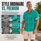 ☀️ 51% DE RÉDUCTION ! 👔 Chemise Homme Imprimé Géométrique – Mélange – Coupe Ample & Douceur Été for Vacances