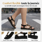 👡 Sandales Plates Respirantes à Bout Rond pour Femme – Légèreté & Style 🌸