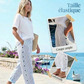 ☀️ Promotion de printemps – 50 % DE RÉDUCTION !! 🌿🌸 Pantalon rayé bleu confortable avec poches latérales
