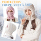 🧣 53% OFF MAINTENANT ! 🔥 Cagoule 3-en-1 pour Femme - Chaud & Polyvalent, Idéal pour Tout Temps Hivernal ❄️✨