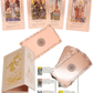 📢📢50% DE RÉDUCTION ! 🌙✨ Jeu de Tarot « Witchy Cauldron » Rose Gold – 78 Cartes Feuille d’Aluminium + Livre Guide Inclus ⚡
