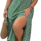 💗Spécial été - 50% de réduction💗Plus-size Short Sleeve Split Floral Print Dress