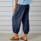💎 Pantalon Ample Droit à Jambe Large pour Femmes – Coton & Lin Respirant, Coupe Flatteuse & Poches Pratiques 👖