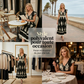 🎑50 % de réduction ✨Robe longue fluide à col en V et imprimé baroque pour femme