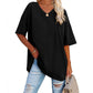 👚 PROMO LIMITÉE 50% DE RÉDUCTION ! 💥 T-Shirt Femme Col V – Coton Premium, Coupe Ample, Bas Évasé ✨