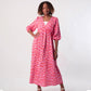 🎀🌸Robe imprimée à col V pour femme