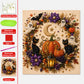 💥 50% DE RÉDUCTION – DERNIER JOUR ! 👻 Kit Pearl Art Halloween – Toile Adhésive & Perles Résine – DIY Fantômes & Citrouilles for Décoration