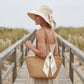 👒Capeline de Plage à Nœud – pliable, protection solaire à 360° 🎀