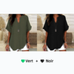 👕 50% DE RÉDUCTION! 🌸 Top Ample Uni à Manches Courtes – Tissu Léger, Coupe Décontractée & Polyvalent ✨