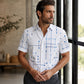 ☀️ 51% DE RÉDUCTION ! 👔 Chemise Homme Imprimé Géométrique – Mélange – Coupe Ample & Douceur Été for Vacances