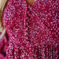 💎Robe Longue à Fleurs en Rayonne – Taille Smockée, Doublure Intégrale & Poches Cachées🌸👗