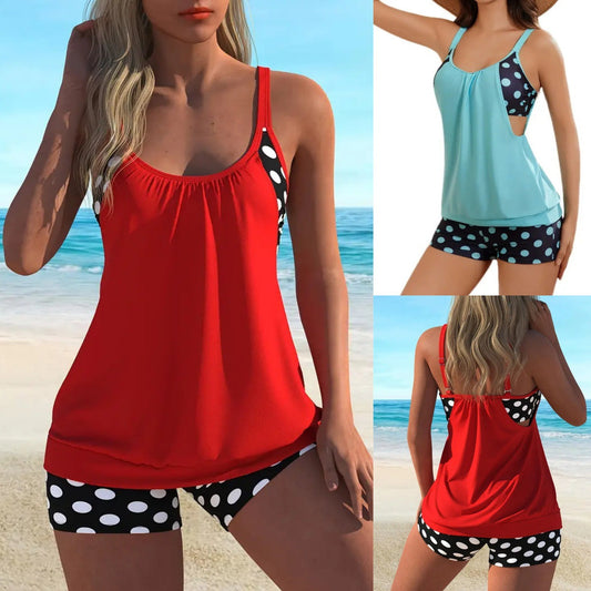 🏖️ Été brûlant - 50% de réduction 👙 Maillot de bain deux pièces à pois pour femme ✨