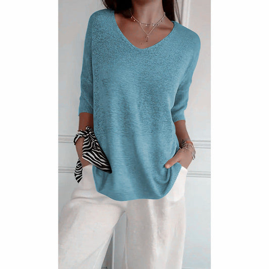 💫 Indispensable 2026 | Haut Polyvalent en Tricot | Style Chic Décontracté 💃【Vente Flash -60%】