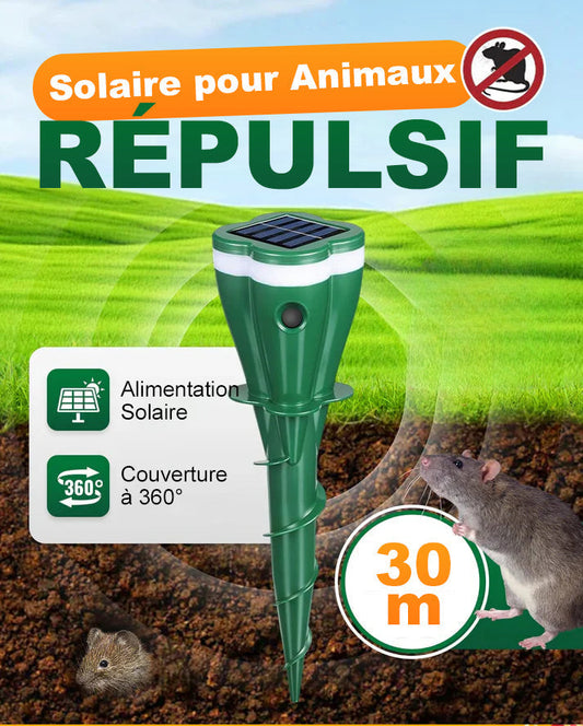 📢📢Achetez 5，recevez 5 gratuits! ⏰🐭✨Répulsif solaire étanche contre les souris 🌞💧