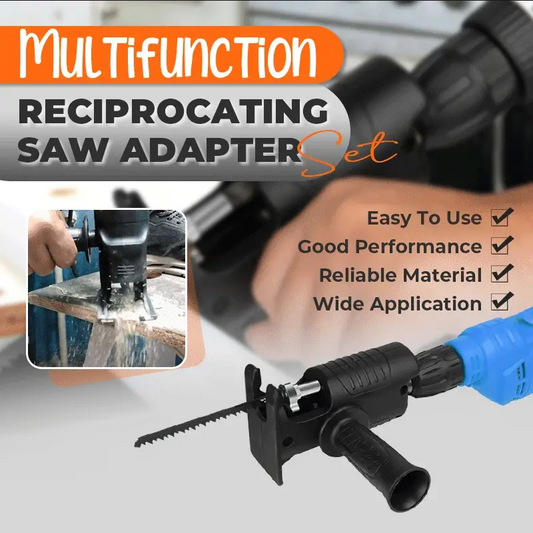 🪚 Adaptateur de Scie Sabre Multifonction pour Perceuse Électrique – Coupe Rapide Bois & Métal ⚡