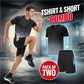 Ensemble de sport homme – T-shirt et short amples, respirants et à séchage rapide