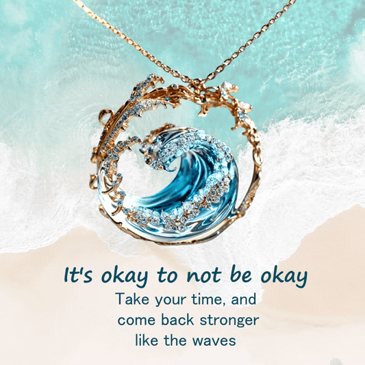 🔥Vente directe d'usine🌊Ensemble élégant de boucles d'oreilles, collier et bague bleus