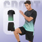 Ensemble de sport homme – T-shirt et short amples, respirants et à séchage rapide
