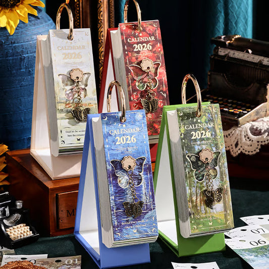 Calendrier rétro de peinture à l'huile 2026