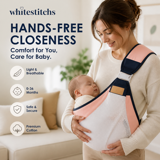 👶 PROMO LIMITÉE 50% DE RÉDUCTION ! ✨ Porte‑bébé léger respirant – Ajustable, Confortable 🌿