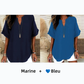 👕 50% DE RÉDUCTION! 🌸 Top Ample Uni à Manches Courtes – Tissu Léger, Coupe Décontractée & Polyvalent ✨