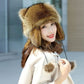 🦝Chapeau en peluche parent-enfant avec fausse queue de raton laveur☃️