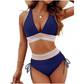 🔥 57% DE RÉDUCTION ! 🩱 Bikini taille haute avec contrôle ventre & patchwork coloré – 6 couleurs, ajustable & ultra flatteur – parfait pour l'été 💕