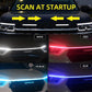 🚗 50% DE RÉDUCTION! 💡 Éclairage LED pour Capot – Scan Start dynamique, 12V universel & silicone – 1,2/1,5/1,8 m – Blanc/Bleu/Rouge ✨