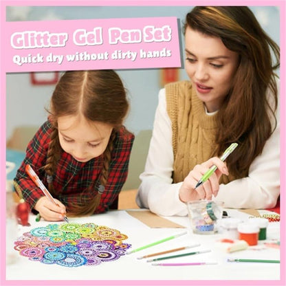 ✨ Stylos Gel Pailletés — Encre Fluide & Durable, Pointe Fine, Paillettes Biodégradables, Coffrets 8, 12 ou 18 Couleurs 🎨