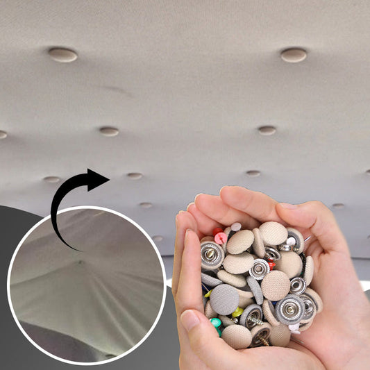 🚗 50 % DE RÉDUCTION MAINTENANT ! Clous de fixation pour ciel de toit en matériau résistant – Fixation et réparation 2 en 1, maintiennent le tissu en place sans colle ni démontage, pour voitures, utilitaires et camping-cars