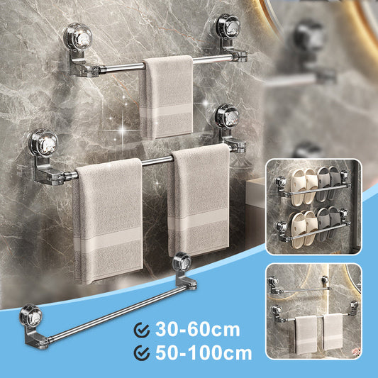 🛁✨Light Luxury No-Punch - Barre porte-serviettes rétractable à ventouse
