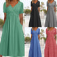 🎉 Soldes 2026 — Plus de 45 000 vendues 👗 Robe Longue Femme Col V Manches Courtes 🌸