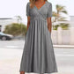 🎉 Soldes 2026 — Plus de 45 000 vendues 👗 Robe Longue Femme Col V Manches Courtes 🌸