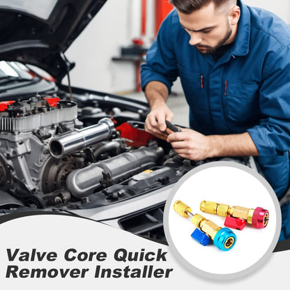 📢🔧 PROMO FLASH 50% ! Outil de Démontage Rapide du Noyau de Valve – Pour Climatisation Auto & CVC, R134A, Raccord Rapide HP/BP, Laiton, 45 Bars 🚗❄️