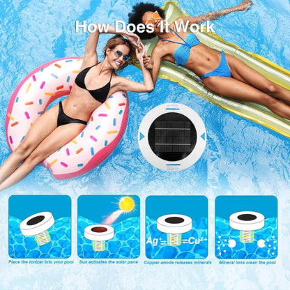 🌞💧Solar Pool Ionizer For Crystal Clear Water✨