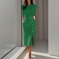 👗 OFFRE SPÉCIALE : 50% DE RÉDUCTION ! ✨ Robe Midi Fendue pour Femme – Coupe Flatteuse, Tissu Doux & 6 Couleurs (S-2XL) 💃