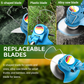 🌿✂️ PROMO FLASH 50% ! Kit Taille-Bordures Sans Fil – 3 Lames Interchangeables, Moteur Cuivre, Poignée Télescopique, 2 Couleurs, Parfait pour Pelouse & Jardin 🔧