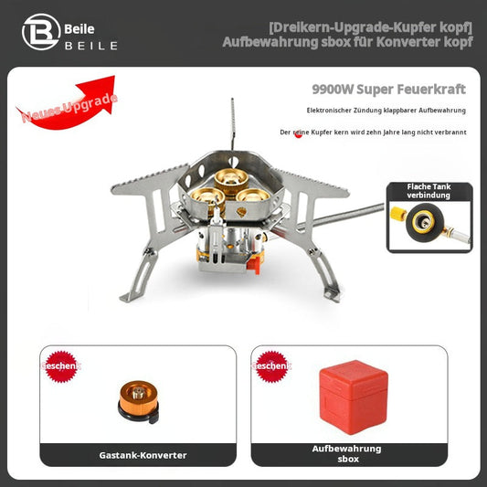 🎁60% de réduction pour une durée limitée✨Réchaud à gaz résistant au vent pour le camping et l'extérieur🚀