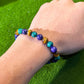 💎 50% DE RÉDUCTION ! 📿 Bracelet Perles en Pierre Naturelle – Pierre Naturelle Polie – Dégradé Translucide & Énergie Positive for Homme & Femme
