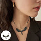 🐉Collier dragon volant ailé noir✨